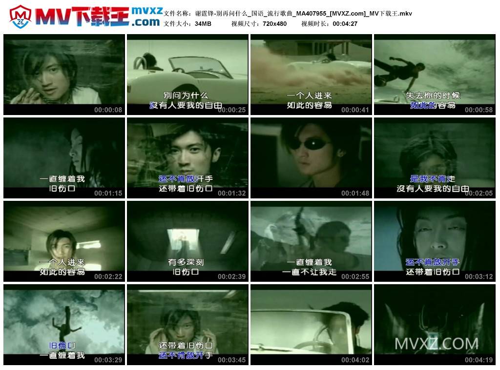 谢霆锋-别再问什么_国语_流行歌曲_MA407955